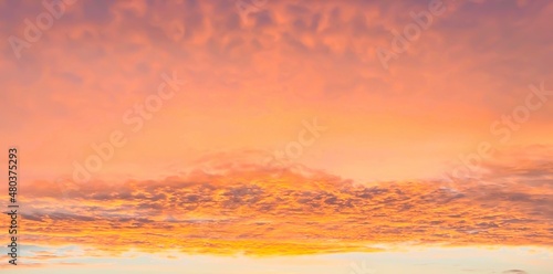 Background of colorful sky with clouds