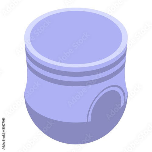 Diaper icon isometric vector. Baby nappy