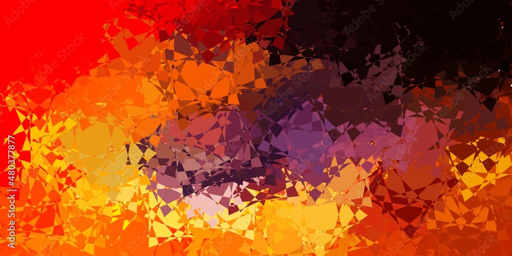 Light Pink, Yellow vector background with polygonal forms. Light Pink, Yellow vector background with polygonal forms.