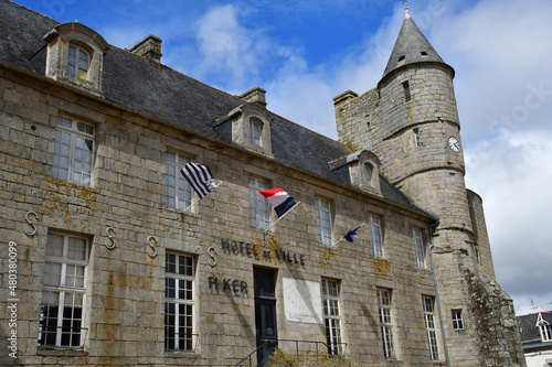 Pont L Abbe; France - may 16 2021 : the town hall