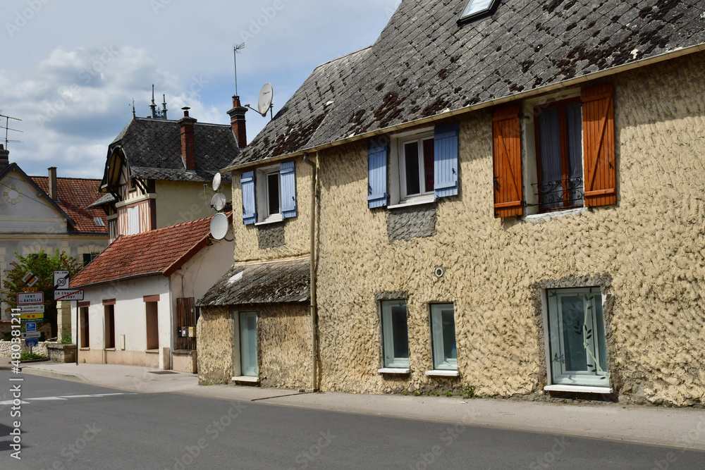 Ivry la Bataille; France - june 23 2021 : picturesque village
