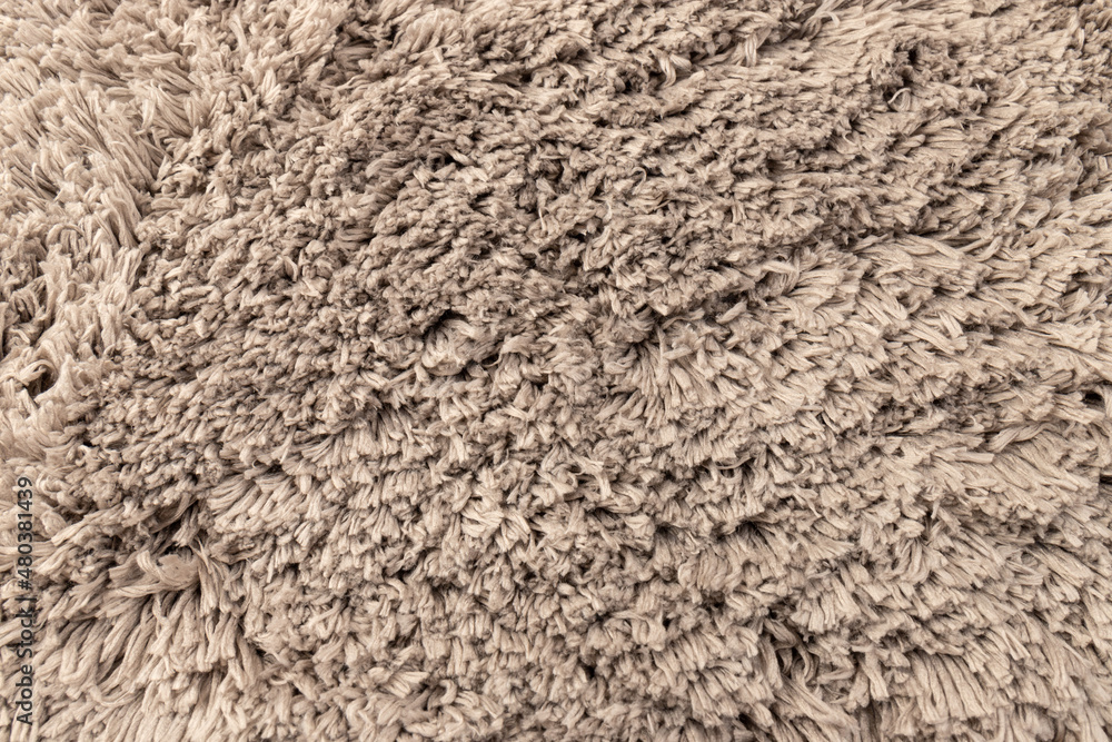 Gray chenille soft bath mat texture background. Bath Accessories. Top view. Gray chenille soft bath mat texture background. Bath Accessories. Top view.