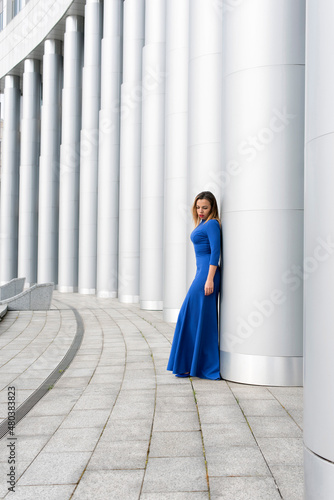 girl in a blue dress © bombardir7