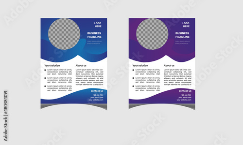 Business flyer template vector design
