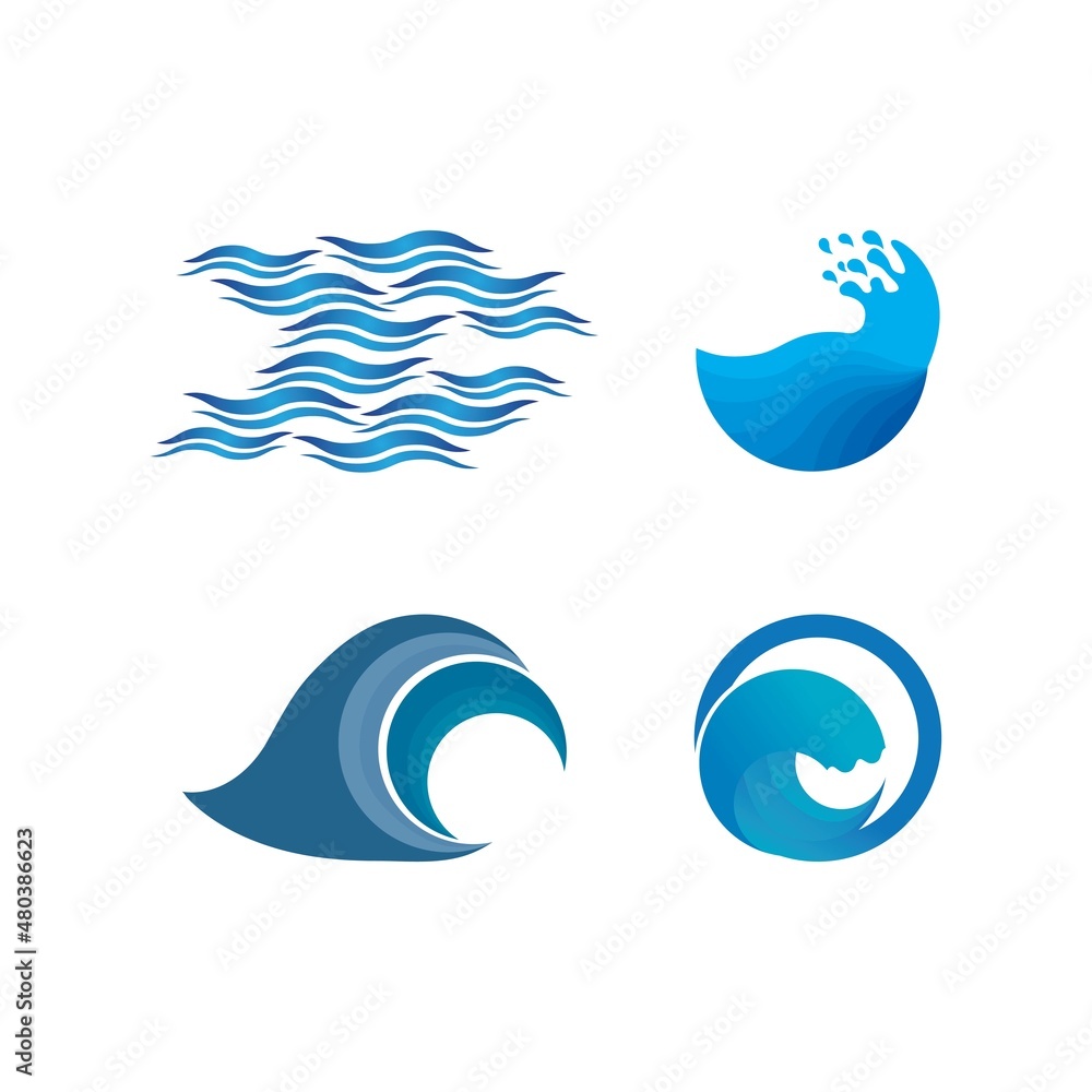 Wave beach vector illustration design Wave beach vector illustration design