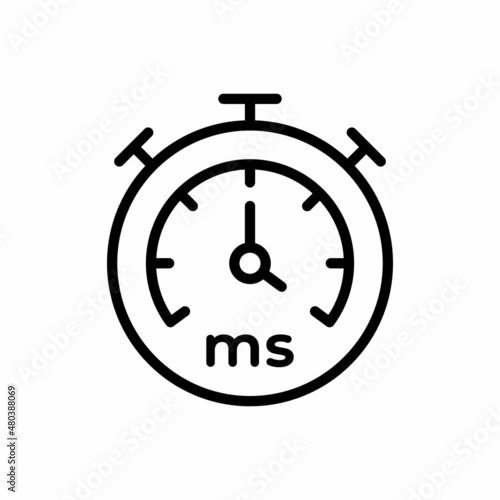 latency line icon vector