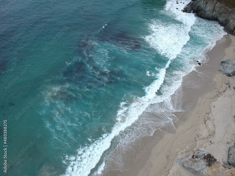 Vue sur la plage de Big Sur Vue sur la plage de Big Sur