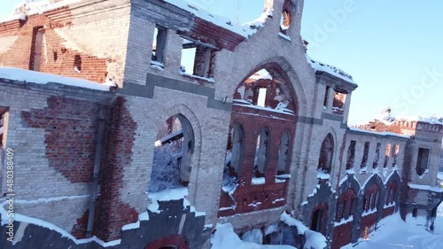 Aerial view of the castle, Khrapovitsky's estate