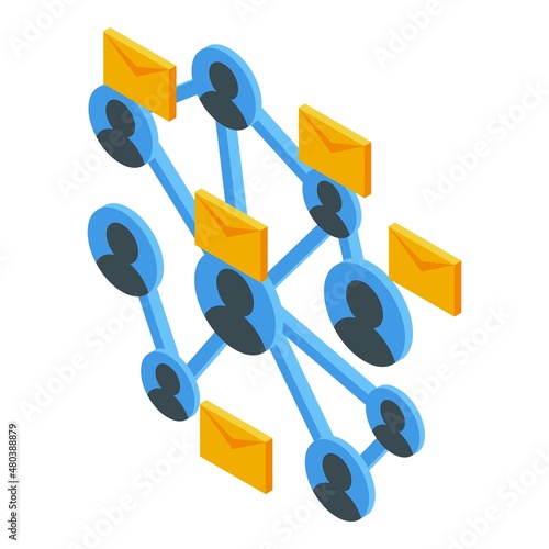 Event scheme invitation icon isometric vector. Schedule calendar