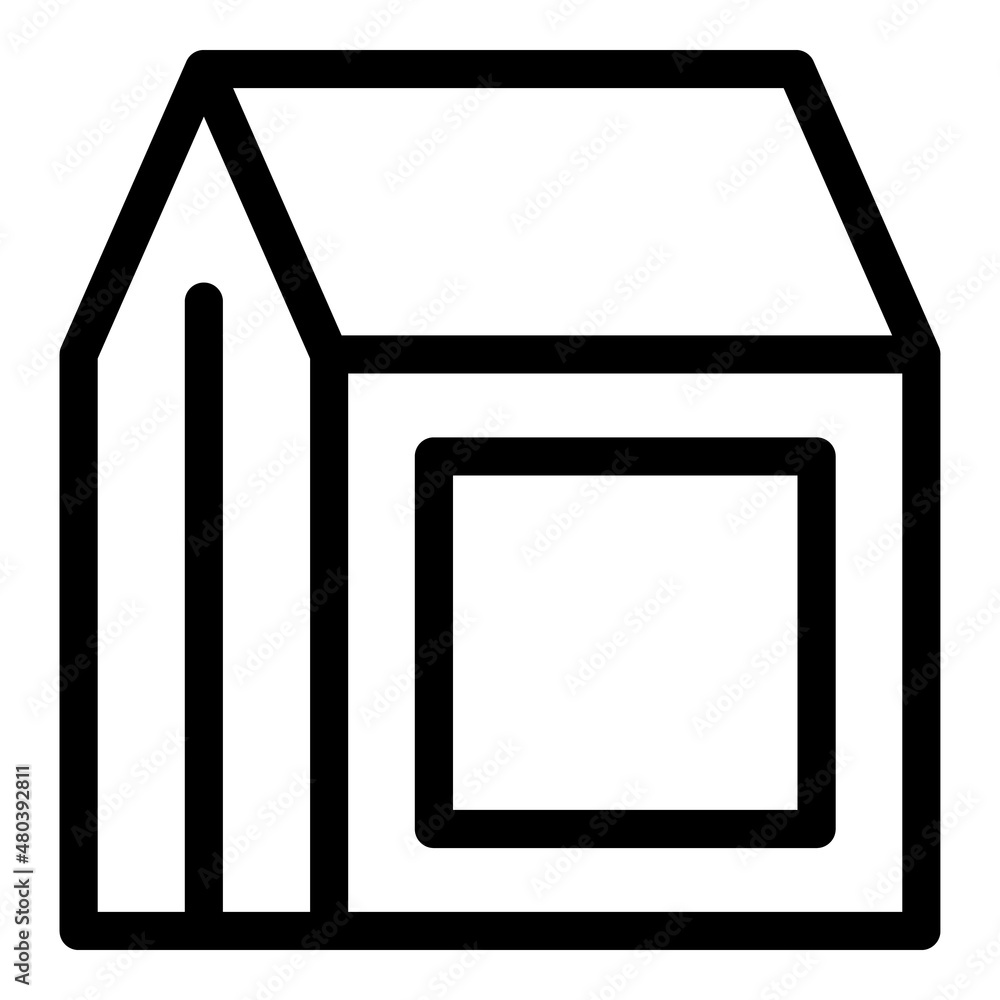 Packet box icon outline vector. Snack pack Packet box icon outline vector. Snack pack