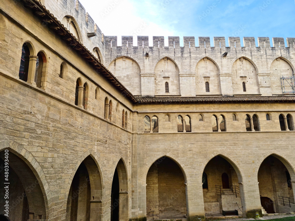 Palace of the Popes (Palais des Papes) in Avignon, France