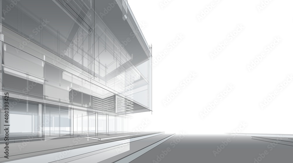 architectural sketch of a building 3d drawing architectural sketch of a building 3d drawing