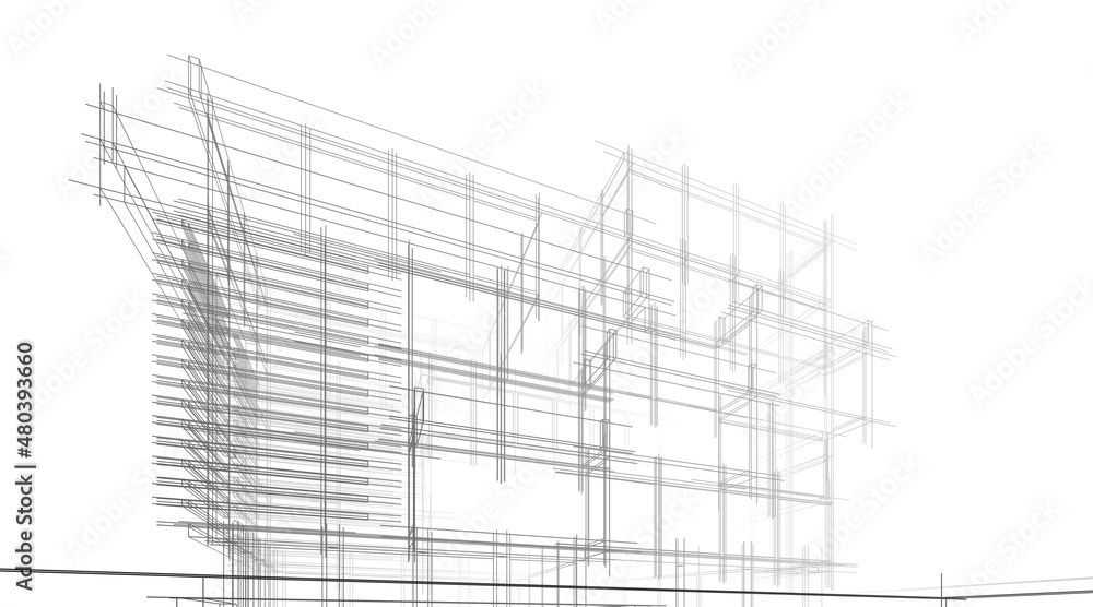 architectural sketch of a building 3d drawing architectural sketch of a building 3d drawing