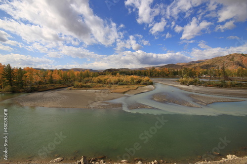autumn landscape in the mountains