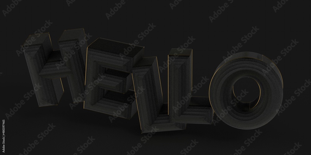 word hello in 3d modern word hello in 3d modern
