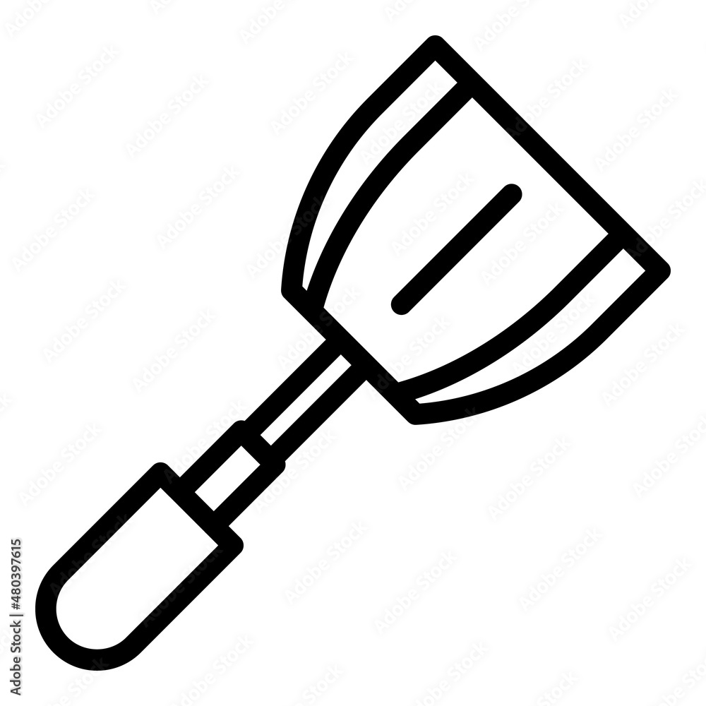 Spatula tool icon outline vector. Cooking bbq Spatula tool icon outline vector. Cooking bbq