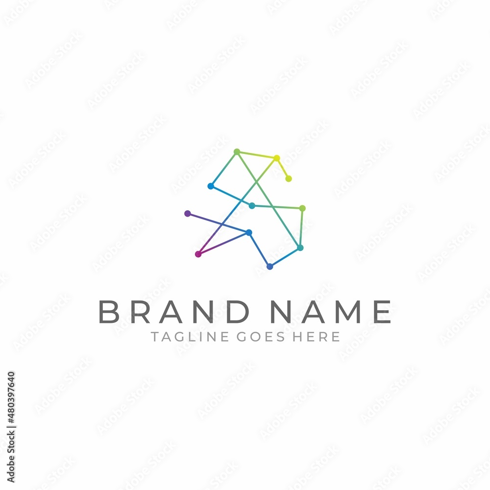 Abstract network connection icon logo design. Premium vector illustration. Abstract network connection icon logo design. Premium vector illustration.
