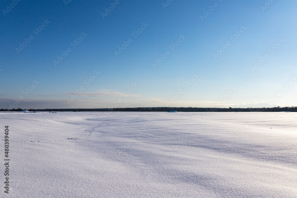 landscape with snow landscape with snow