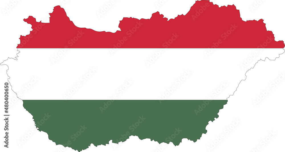 Hungary Map Flag Hungary Map Flag