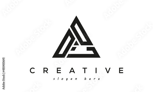 OOL creative tringle three letters logo design photo