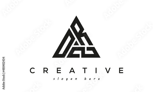 ORZ creative tringle three letters logo design	 photo