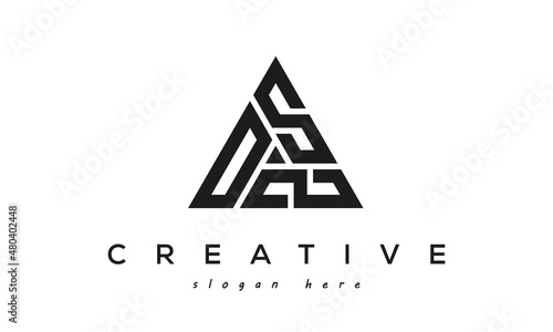 OSZ creative tringle three letters logo design	 photo