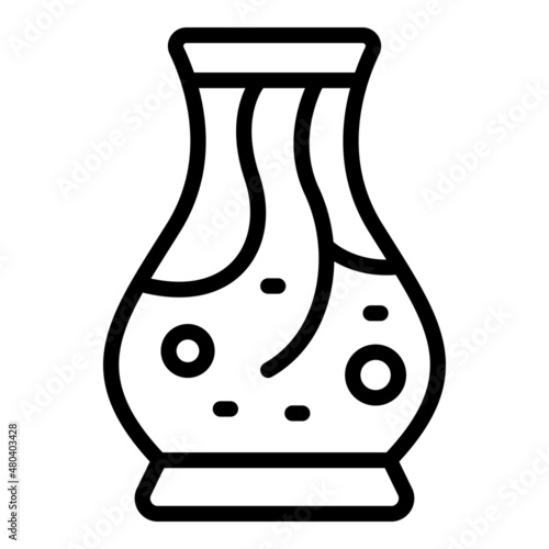 Wine jug icon outline vector. Sommelier drink