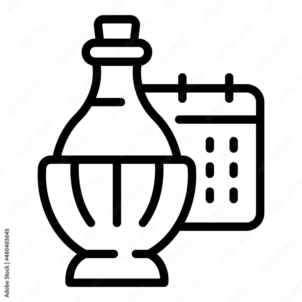 Taste wine bottle icon outline vector. Glass vine Taste wine bottle icon outline vector. Glass vine