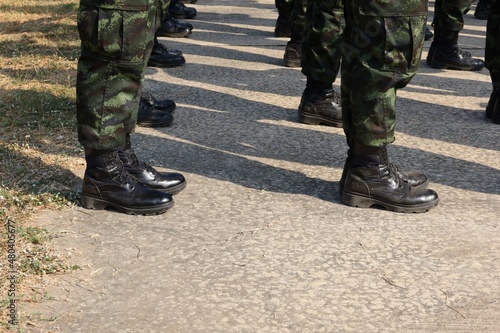 soldiers in military uniform on parade