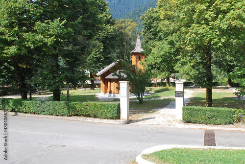 I Giardini Belvedere Enrica nella frazione di Transacqua nel comune di Primiero San Martino di Castrozza.