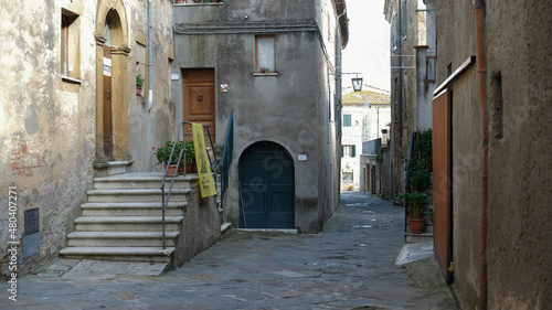 Il centro storico di Trequanda in provincia di Siena, Toscana, Italia. photo