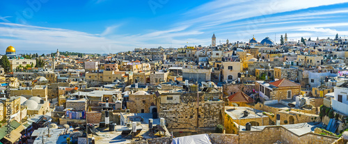 Fotografie, Obraz Panorama from the rampart, Jerusalem, Israel