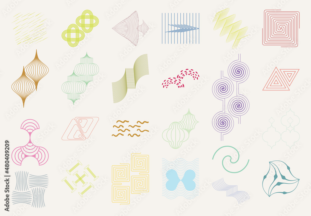 Set Of Abstract Geometric Shapes Stock Template Adobe Stock Set Of Abstract Geometric Shapes Stock Template Adobe Stock