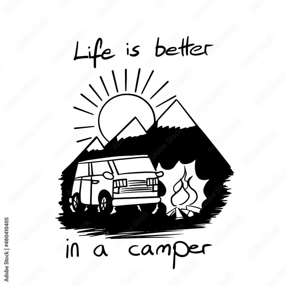 Obraz premium Camper Icon 4