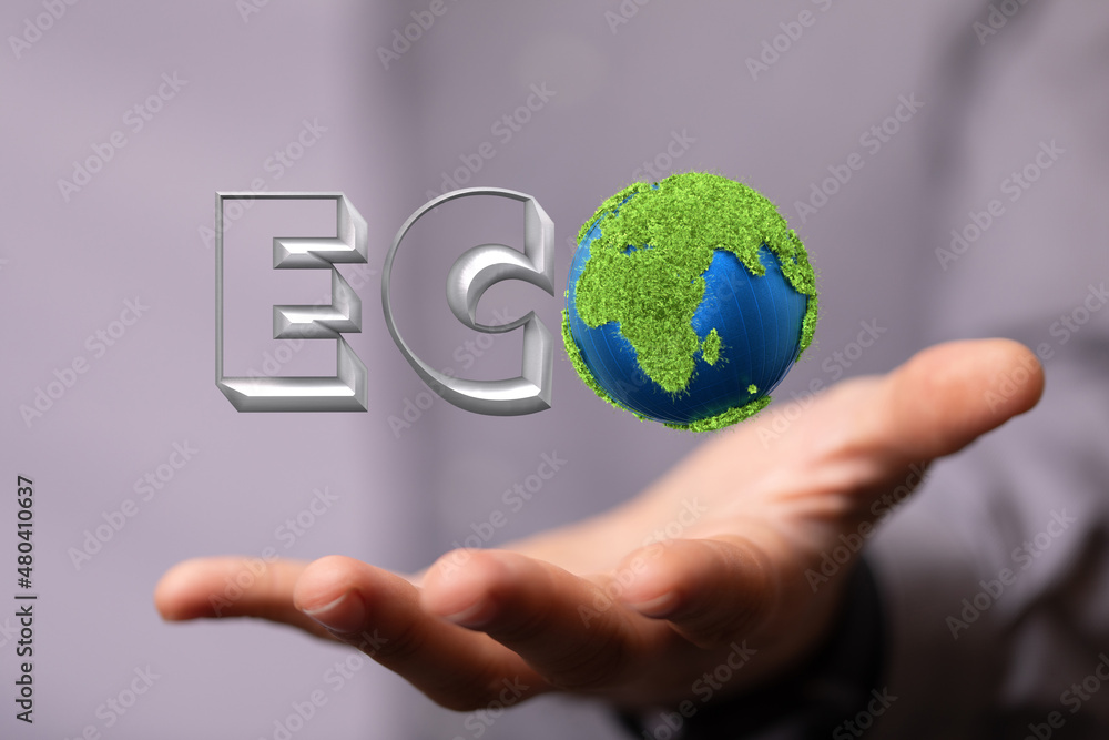 Grass growth ECO letters isolated Grass growth ECO letters isolated