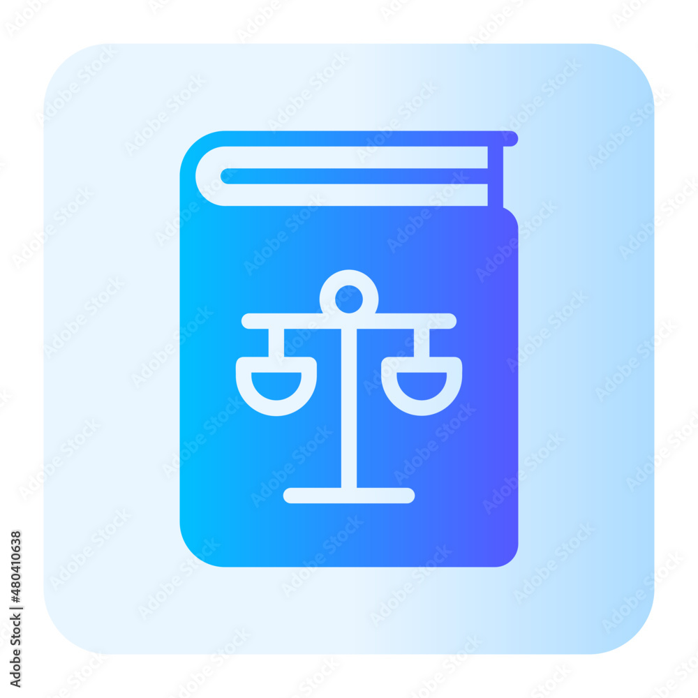 Fototapeta premium law gradient icon