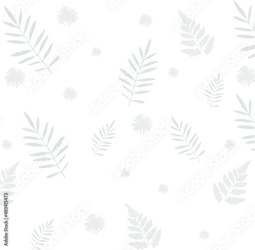 Light gray pattern with the effect of darkening plants on a background of any color. Transpered vector illustration has the effect of darkening plants. Insert a vector image on a background of any col