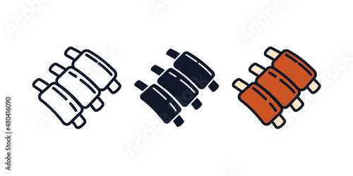 ribs icon symbol template for graphic and web design collection logo vector illustration