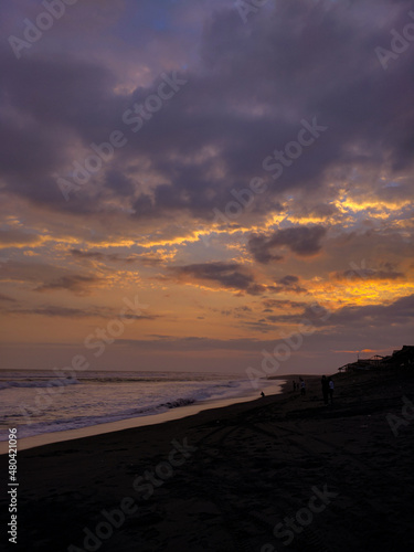sunset over the beach © ryanfifth