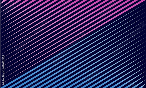 Blue and purple abstract vector background with diagonal lines.