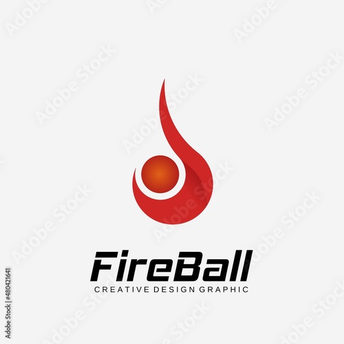 A great fireball logo design illustration for a brand