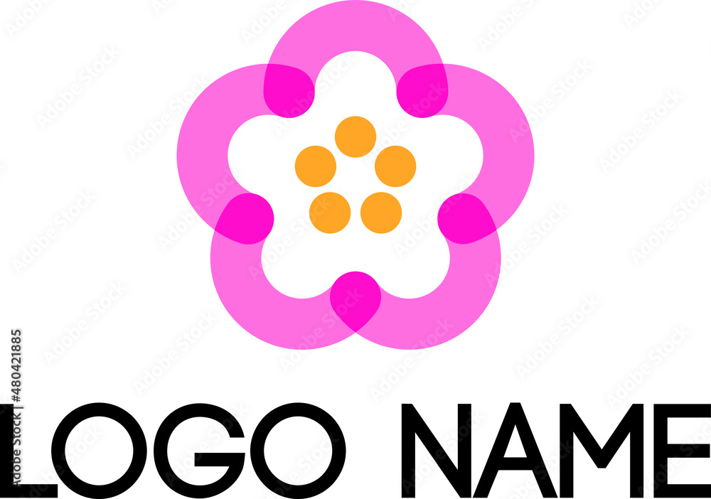 Joining lines in Japanese Sakura shape, this can be suited for girly, feminine, Asian, Japan, fashion, beauty aspects Joining lines in Japanese Sakura shape, this can be suited for girly, feminine, Asian, Japan, fashion, beauty aspects