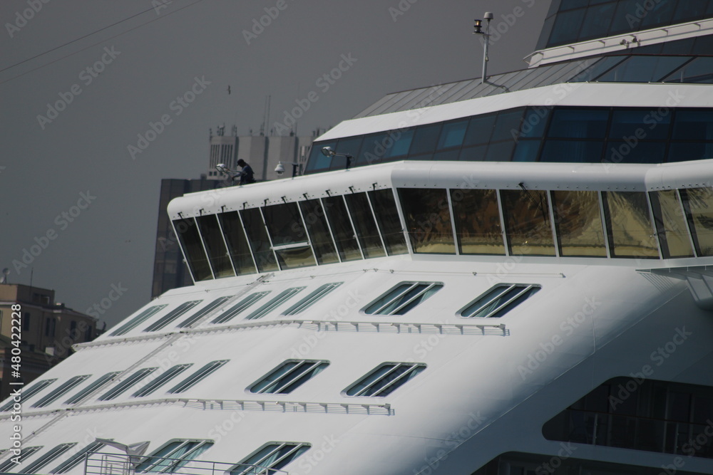 Naklejka premium big transport ship