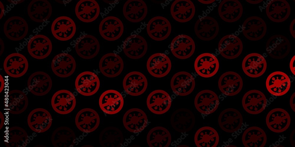 Dark Pink, Red vector template with flu signs. Dark Pink, Red vector template with flu signs.