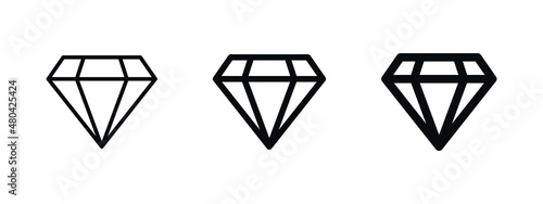 Diamond icon diamonds gems symbol