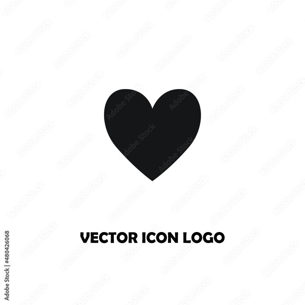 heart vector icon logo illustration