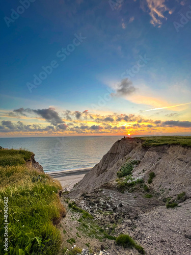 sunset over the sea