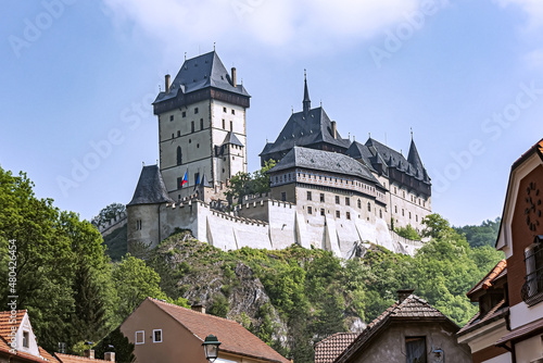 Karlstejn Castle - large Gothic castle founded 1348 by Charles IV