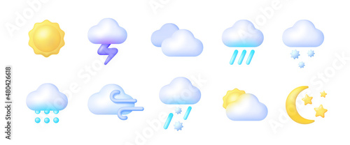 Fotografie, Obraz 3d weather 3d for web background design