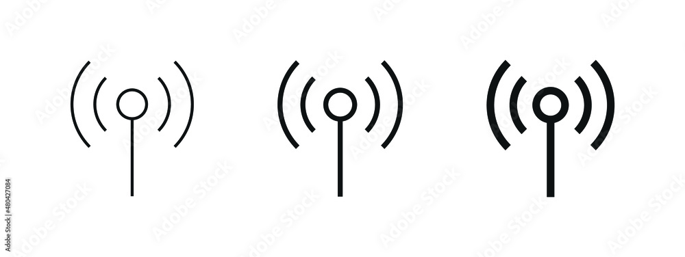 network signal icon radio tower symbol - Wifi, wireless connection network signal icon radio tower symbol - Wifi, wireless connection
